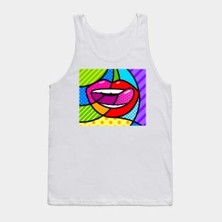 Lips Fashion Tank Top